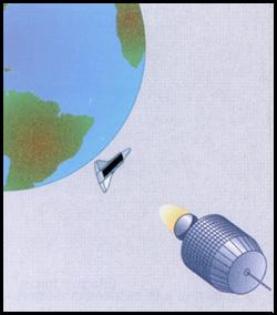 picture of earth and satellite