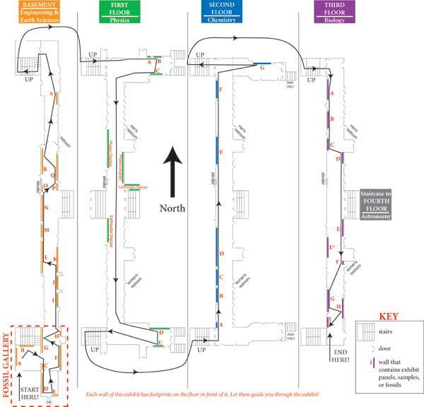 Photo of the map for the exhibit.