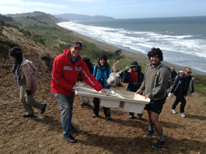 Students on Beach