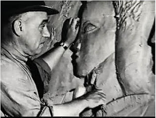 sargent working on wall