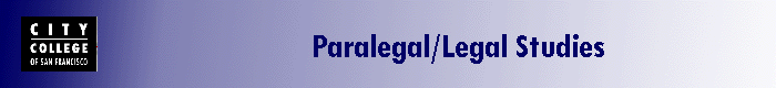 Paralegal/Legal Studies