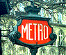 small metro sign