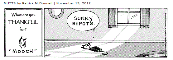 Mutts comic with Mooch being Thankful