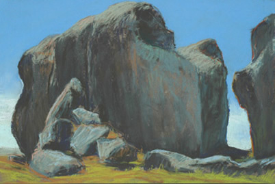 Two rock drawing