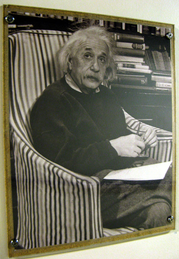 Photo of Albert Einstein.