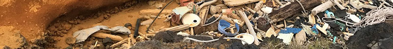Garbage on a beach in Hawaii, Big Island. Garbage on a beach in Hawaii, Big Island.