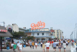 Dolles Famous Salt Water Taffy at Center of Boardwalk
