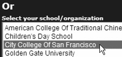 select CCSF