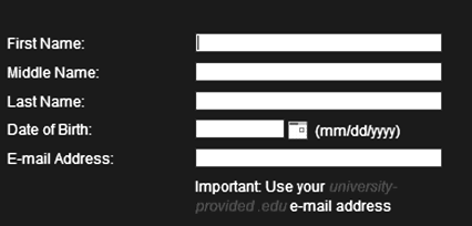 form to fill out personal information