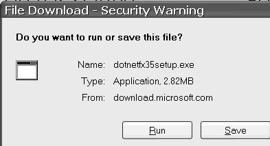 save .NET download