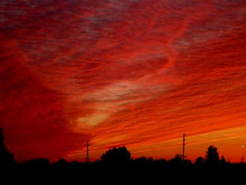 red sky